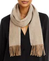C By Bloomingdale's Cashmere Herringbone Cashmere Scarf - Exclusive In Beige/soft Silver