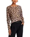 C By Bloomingdale's Cashmere Leopard Crewneck Sweater - Exclusive In Animal