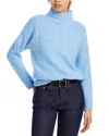 C By Bloomingdale's Cashmere Mock Neck Cable Cashmere Sweater - Exclusive In Cloud