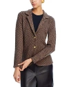 C By Bloomingdale's Cashmere Notch Lapel Cashmere Blazer - Exclusive In Black/camel