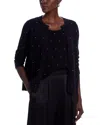 C By Bloomingdale's Cashmere Rhinestone Embellished Cardigan Sweater - Exclusive In Black