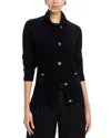 C By Bloomingdale's Cashmere Rib Knit Cardigan - Exclusive In Black