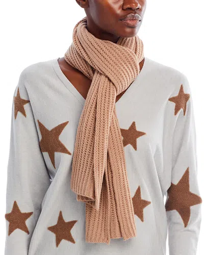 C By Bloomingdale's Cashmere Rib Knit Scarf - Exclusive In Beige