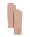 C By Bloomingdale's Cashmere Rib Tech Gloves - Exclusive In Beige