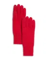 C By Bloomingdale's Cashmere Rib Tech Gloves - Exclusive In Cherry Red