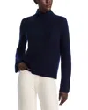 C By Bloomingdale's Cashmere Rollneck Top - Exclusive In Navy