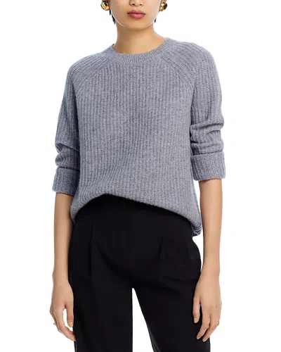 C By Bloomingdale's Cashmere Shaker Stitch Raglan Sweater - Exclusive In Medium Grey