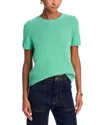 C By Bloomingdale's Cashmere Short Sleeve Cashmere Shell Top - Exclusive In Fern