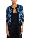 C By Bloomingdale's Cashmere Spring Novelty Cardigan - Exclusive In Black/blue