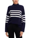 C By Bloomingdale's Cashmere Striped Sweater - Exclusive In Navy/ivory