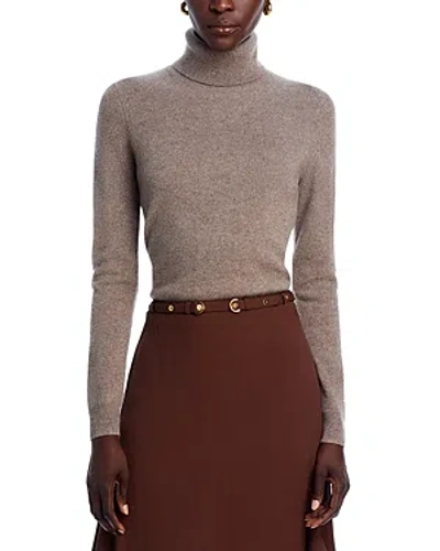 C By Bloomingdale's Cashmere Turtleneck Sweater - Exclusive In Heather Rye Sesame