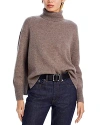 C By Bloomingdale's Cashmere Turtleneck Sweater - Exclusive In Heather Rye Sesame