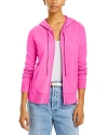 C By Bloomingdale's Cashmere Zip Hoodie - 100% Exclusive In Heather Carnation