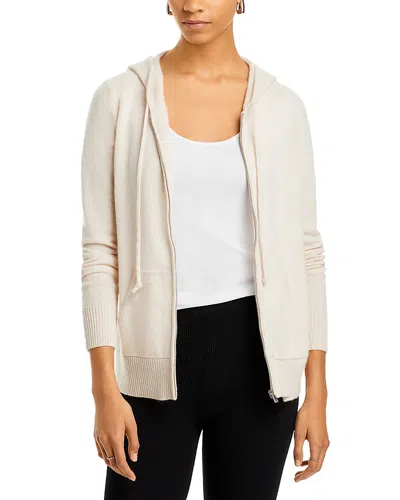 C By Bloomingdale's Cashmere Zip Hoodie - 100% Exclusive In Oatmilk