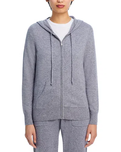 C By Bloomingdale's Cashmere Zip Hoodie - Exclusive In Medium Gray