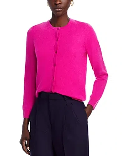 C By Bloomingdale's Cashmere C By Bloomingdale's Crewneck Cashmere Cardigan - Exclusive In Cherry Blossom