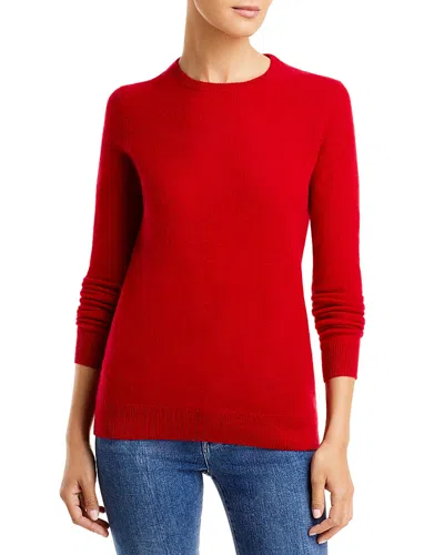 C By Bloomingdale's Cashmere C By Bloomingdale's Crewneck Cashmere Sweater - Exclusive In Scarlett