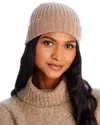 C By Bloomingdale's Cashmere C By Bloomingdale's Ribbed Knit Cuff Cashmere Hat - Exclusive In Beige