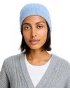 C By Bloomingdale's Cashmere C By Bloomingdale's Ribbed Knit Cuff Cashmere Hat - Exclusive In Heather Blue