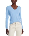 C By Bloomingdale's Cashmere C By Bloomingdale's V-neck Cashmere Sweater - Exclusive In Cloud
