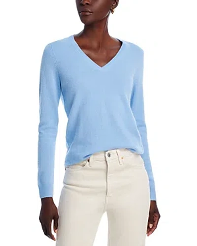 C By Bloomingdale's Cashmere C By Bloomingdale's V-neck Cashmere Sweater - Exclusive In Cloud