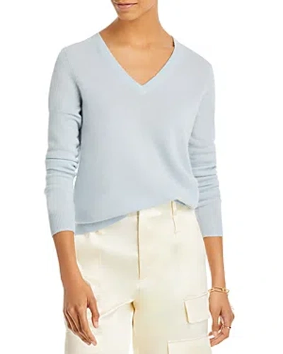 C By Bloomingdale's Cashmere C By Bloomingdale's V-neck Cashmere Sweater - 100% Exclusive In Mist