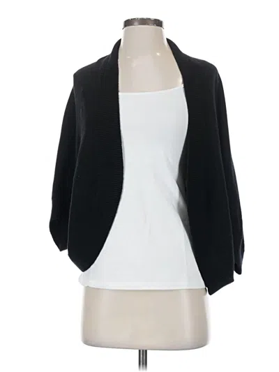 Pre-owned C By Bloomingdale's Cashmere Cardigan Sweater In Black