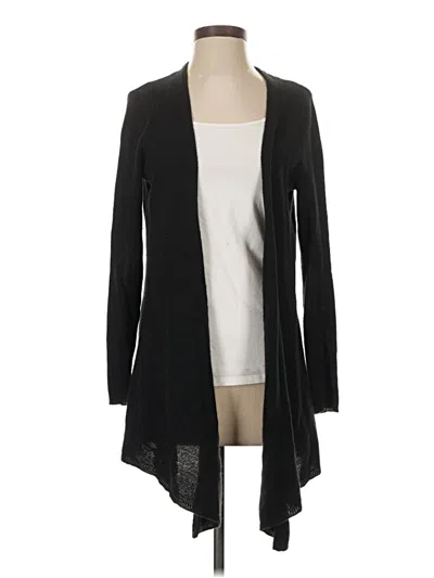 Pre-owned C By Bloomingdale's Cashmere Cardigan Sweater In Black