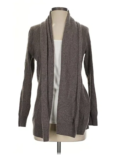 Pre-owned C By Bloomingdale's Cashmere Cardigan Sweater In Gray