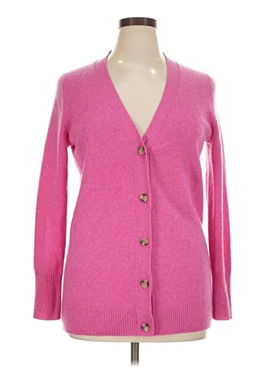 Pre-owned C By Bloomingdale's Cashmere Cardigan Sweater In Pink