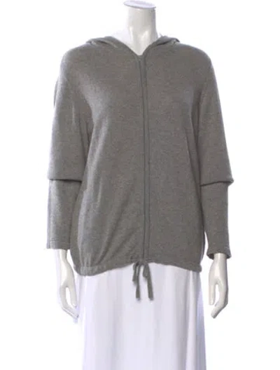 Pre-owned C By Bloomingdale's Cashmere Crew Neck Sweater In Gray