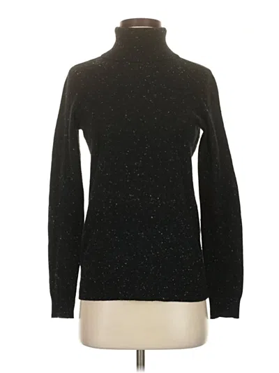 Pre-owned C By Bloomingdale's Cashmere Pullover Sweater In Black
