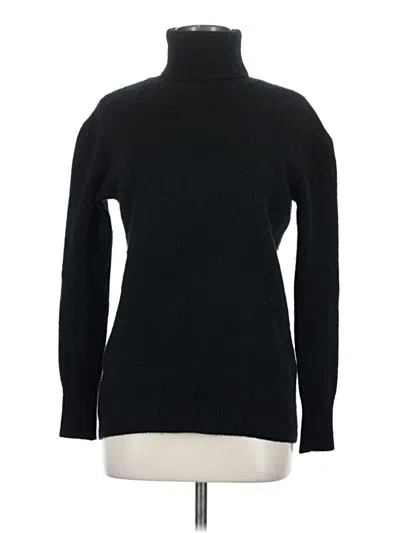 Pre-owned C By Bloomingdale's Cashmere Pullover Sweater In Black
