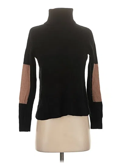 Pre-owned C By Bloomingdale's Cashmere Pullover Sweater In Black
