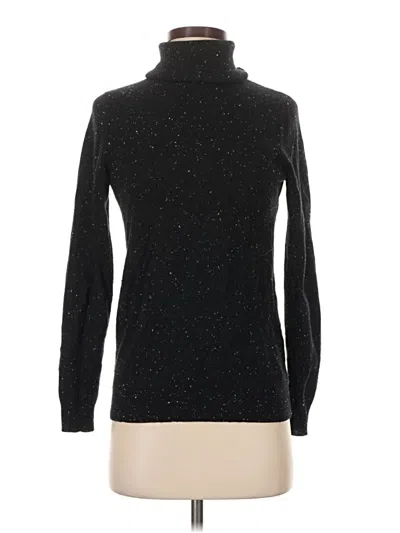 Pre-owned C By Bloomingdale's Cashmere Pullover Sweater In Black