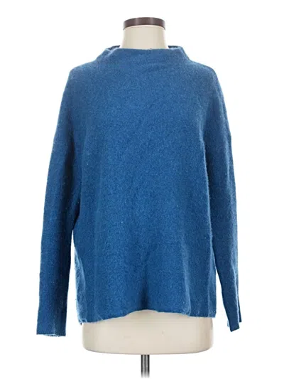 Pre-owned C By Bloomingdale's Cashmere Pullover Sweater In Blue