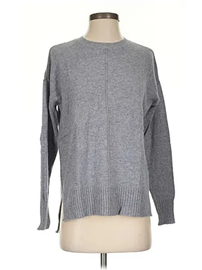 Pre-owned C By Bloomingdale's Cashmere Pullover Sweater In Gray