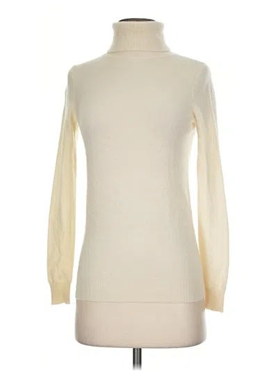 Pre-owned C By Bloomingdale's Cashmere Pullover Sweater In Ivory