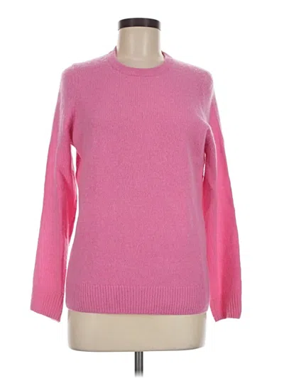 Pre-owned C By Bloomingdale's Cashmere Pullover Sweater In Pink