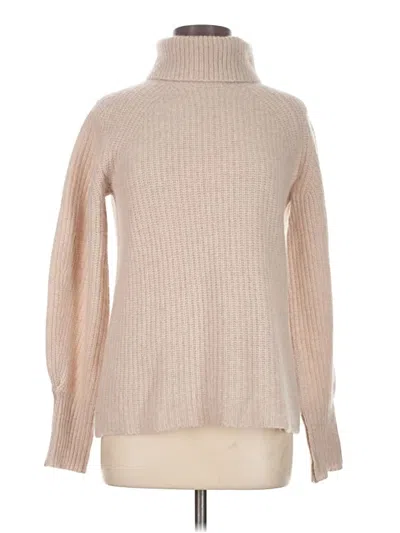 Pre-owned C By Bloomingdale's Cashmere Pullover Sweater In Tan