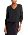 C By Bloomingdale's Cashmere C By Bloomingdale's V-neck Cashmere Sweater - 100% Exclusive In Dark Grey