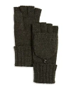 C By Bloomingdale's Pop-top Gloves - Exclusive In Charcoal