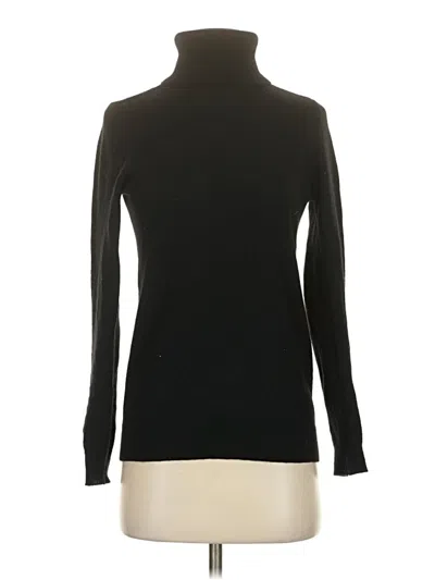 Pre-owned C By Bloomingdale's Turtleneck Sweater In Black