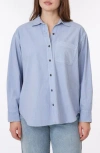 C&c California C & C California Alaina Sunwashed Relaxed Button-up Shirt In Eventide