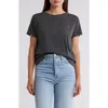 C&c California C & C California Kris Cropped Cotton Tee In Black Sand Star