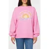 C&c California C & C California Millie Beach Terry Sweatshirt In Sacket Pink Graphic