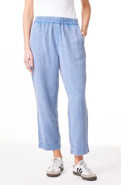 C&c California C & C California Sabina Cotton Gauze Ankle Pants In Light Indigo Garment Dye