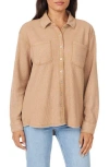 C&c California C & C California Sky Washed Waffle Knit Shacket In Cartouche