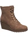 C&c California City Womens Vegan Leather Wedge Ankle Boots In Multi