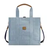 C&c California Medium Denim Tote With Pocket In Multi